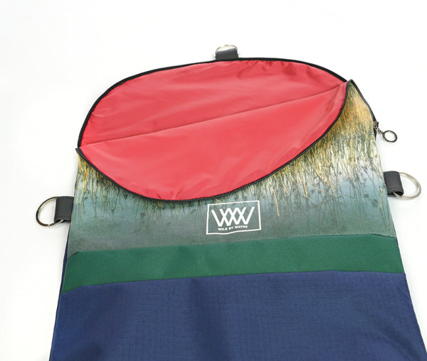 Eco-Suede Backpack – Blue Rushes