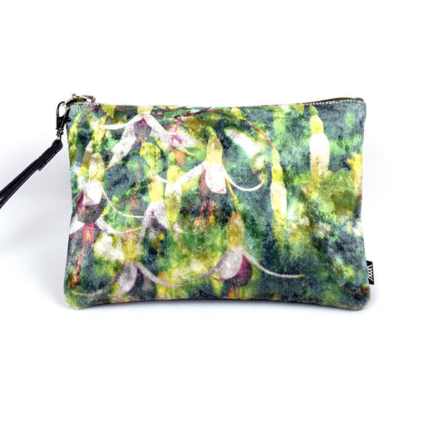 Wild by Water's Botanicals Fuchsia LUXE Velvet Pouch