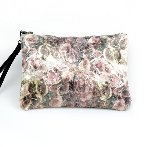 Wild by Water Botanicals Pink Hydrangea Petals Velvet Pouch
